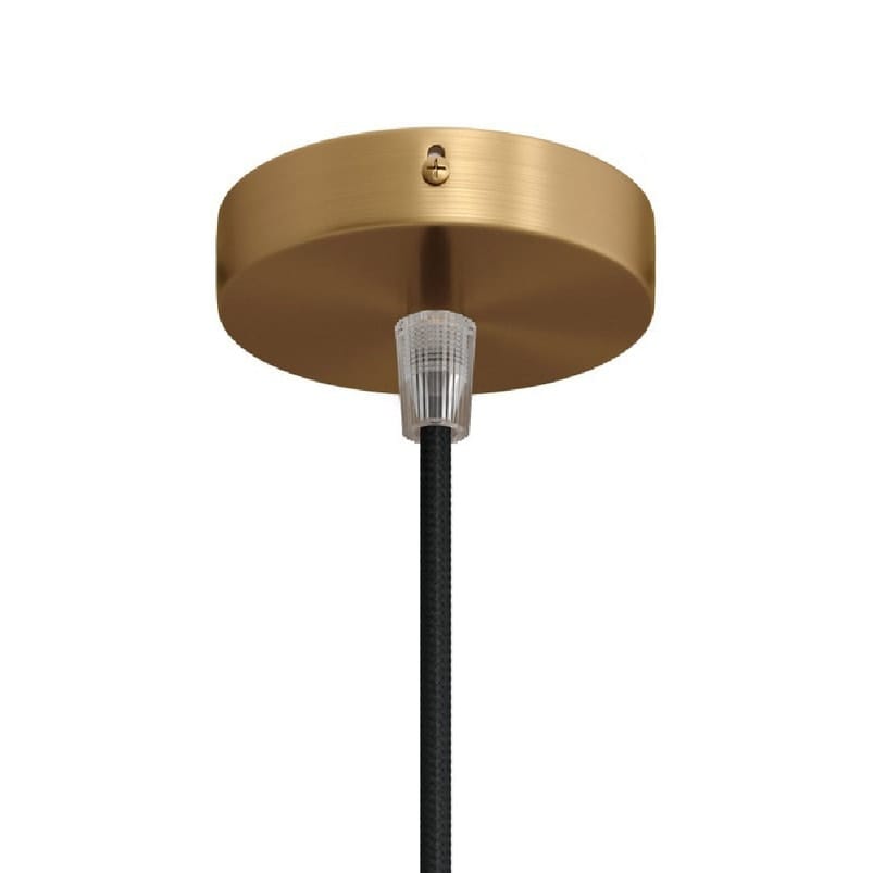Lubų dangtelis metalinis ø8.3 cm, žalvario, 1 anga