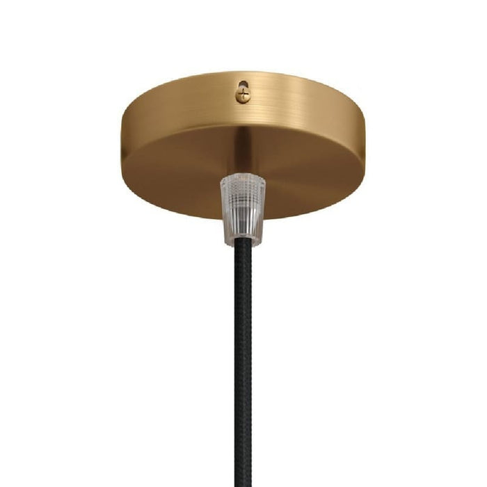 Lubų dangtelis metalinis ø8.3 cm, žalvario, 1 anga