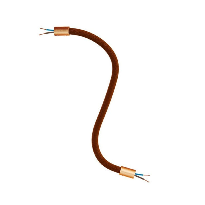 Lankstus vamzdelis sieniniam šviestuvui Flex, 2 x 0,75 mm²; ø10 mm, 60 cm, rudas